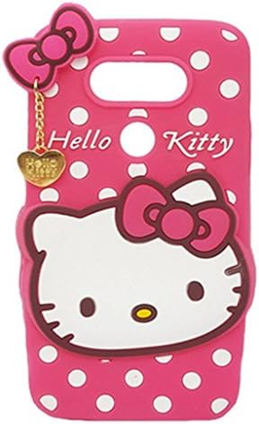 LG G5 Case,LG G5 Hello Kitty Silicone Case,Bat King 3D Cute Cartoon Hello Kitty Soft Silicon Gel Rubber Case Cover Skin for LG G5 2016(Rose Hello Kitty)
