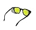 Titus G12 Retro Style Safety/Riding Glasses (With Pouch, Yellow Lens - Gloss Frame)