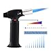 Culinary Butane Torch, DUTISON Refillable Cooking Kitchen Blow Torch with Safety Lock and Adjustable Flame for Creme Brulee, Desserts, Meat, Camping, Searing, Soldering (Butane Gas NOT Included)