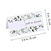 Supla 100 Pcs Greenery Wedding Table Setting Name Place Cards Watercolor Floral Eucalyptus Escort Cards Party Tented Cards Guest Seating Cards Buffet Cards Folded Cards for Christmas Dinner Birthday