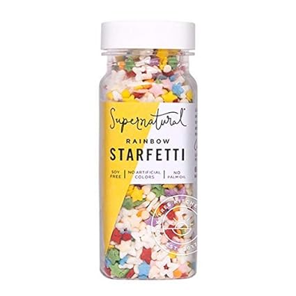 Rainbow Starfetti Sprinkles By Supernatural No Artificial Dyes