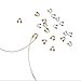 PH PandaHall Wire Guardian, 180 Pcs Brass Wire Guards Wire Cable Protector U Shape Wire Guard Loops Thread Loop Wire Protectors for Earring Bracelet Necklace Pendant DIY Jewelry Making, Golden/Silver