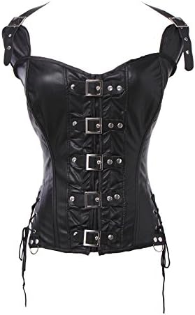 Sue Shop Buckle-up Steampunk Steel Shapewear waist training Corset/Bustiers,XL