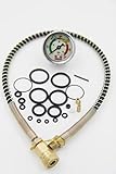 Taousa 70029 PCP Pump Accessories, 6000psi Night Vision Gauge + 16pcs O-rings + Hose with Quick Connector