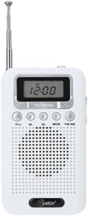 Cakin 828 Portable FM/AM radio speaker (828 White)
