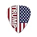 President Trump American Flag Novelty Guitar Picks Medium Gauge - Set of 6