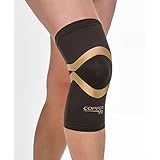 Copper Fit Pro Series Compression Knee Sleeve, Black with Copper Trim, Medium