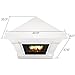 Real Flame Chateau Gel Corner Fireplace in White Finish
