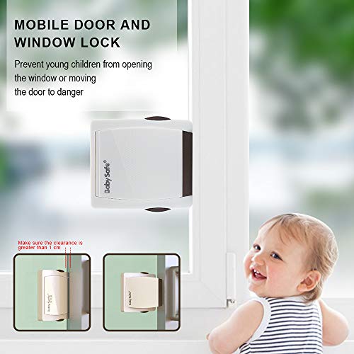 Sliding Glass Door Child Lock, 4 Pack Baby Proof Security Locks for