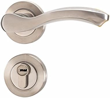 LSS Door handle modern minimalist interior door lock double tongue mute split lock room solid wood door handle lock
