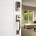 Kwikset 99160-008 SmartCode ZigBee Touchscreen Smart Lock works with Echo Plus & Alexa, featuring SmartKey, Satin Nickel