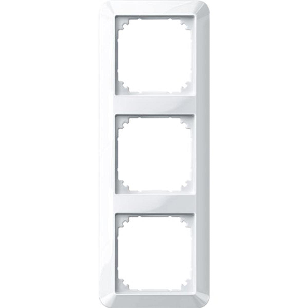 Schneider Electric Merten 389319 1-M Frame 3-Way for Sockets and Switches, Polar White Glossy, Made in Germany [Energy Class B]
