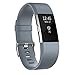 RedTaro Replacement Elastomer Wristband for Fitbit Charge 2, Large (6.5-9.0)-Inches, 002 - Black, White and Gray