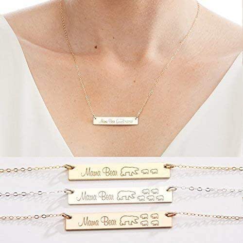 mama bear necklace 14k gold