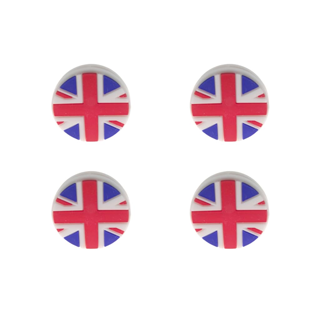 BESPORTBLE 4 pcs Tennis Racket Dampeners UK Flag Pattern Absorbers Tennis Racquet Strings Shockproof Tennis Equipment Players