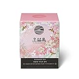 Blended Organic Green Tea Pyramid Tea Bag 10ea - Hibiscus Cherry Blossom Flavor