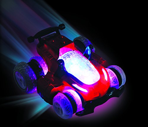 Mindscope Red Hoverquad XL Radio Control RC Stunt Action Light Up LED Vehicle 27 MHz