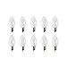 10 Packs 15 Watt Light Bulbs Compatible with Scentsy - C7 Replacement Salt Lamp Bulb for Plug in Night Wax Warmer Diffuser 15W 120 Volt, E12 Candelabra Base