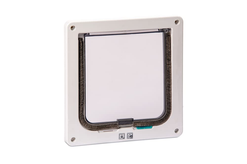 Flamingo 2-Way Cat Door White, S