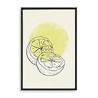 Framed Canvas Wall Art Modern Geometric Pattern Canvas Prints Home Artwork Decoration for Living Room,Bedroom - 16x24 inches