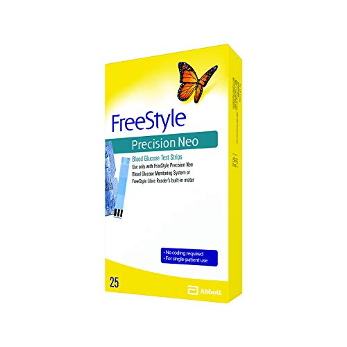 Freestyle Precision Neo Blood Glucose Test Strips, 25 Strips