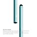 elago® Stylus [Hexa][Coral Blue] - [Premium Aluminum ][Classic Pencil Shape][ Replaceable Extra Tip Included] - for iPad, iPad Pro, iPad Mini and iPhone