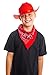 Aeromax Junior  Cowboy Hat with Bandanna, Red