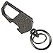 Idakey Metal Car Business Key Chain High-grade Multifunctional 2 Key Rings with LED Light and Bottle Opener for Men and Women Black