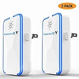 Farewell Ultimate Ultrasonic Pest Repeller | Dual-Power 100Khz Electronic Indoor Insect Repellent for Bugs, Rodents, Mice, Rats, Fleas, Roaches, Spiders & Mosquitoes | Non-Toxic & Pet Safe | 2-Pack