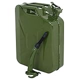 Clever Market Gas Tank Jerry Can Automotive Fuel Steel Tank 20L Emergency Backup Army NATO Style Gasoline Iron Military Green Tank 5 Gal