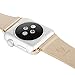 Baseus Apple Watch Band, Modern Slimple Series Genuine Leather Strap Wrist Band with Metal Clasp for Apple Watch - 38mm - Khaki