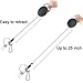 id Badge Holder with Lanyard Breakaway Safety Neck Office Lanyards Retractable Reel Clip Quick Release Detachable Buckle Black Lanyard for Men Women Keys PU Leather Vertical Card Holders Pack of 1