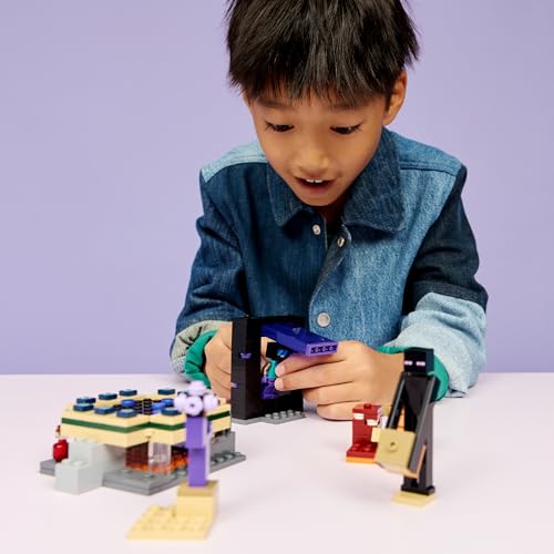 LEGO Minecraft Reise durch Nether und Endportal - Kinder Spielzeug mit Helden, Enderman und Baby Hoglin Figuren - Set mit Minecraft Figur - Gamer Geschenk für Jungen und Mädchen ab 7 Jahren - 21584 10