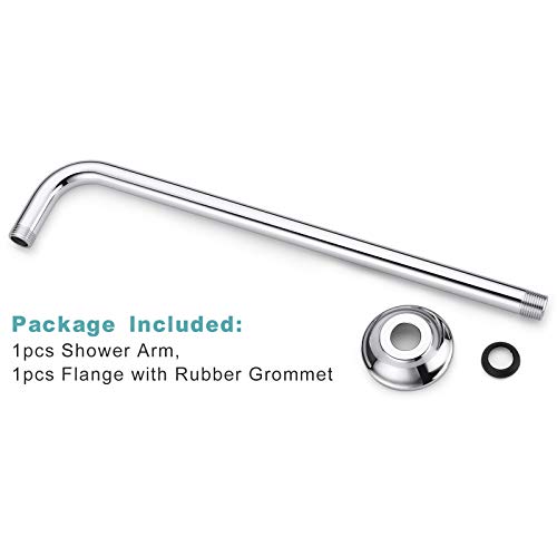 BESTILL 16 Inch LShaped Shower Head Extension Arm, Shower Arm and