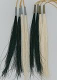 8" Horse Hair Scalp Locks Black or White Native