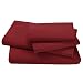 King Size 4pcs Bed Sheet Set Egyptian Comfort Deep Pocked Burgundy