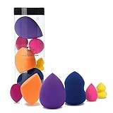 Miss Gorgeous Makeup Blender Beauty Sponge Blending Latex Free Colorful 6 Pieces with 3 Normal Sizes and 3 Mini Sizes