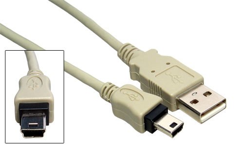 World of Data - 2m USB 2.0 5-pin Mini Cable