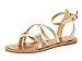 DREAM PAIRS Women's Slim Ankle Straps Flat Sandals