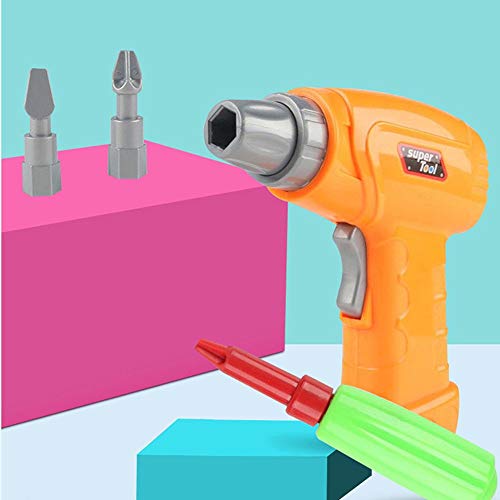 Fashionlook Children's Electric Drill Nut Disassembly Assembly Combination Jigsaw Hand Screw Screw Blocks Educational Toys Puzzle