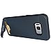 Galaxy S8 Plus Case, Galaxy S8+ Case, OEAGO [Card Slot] [Brushed Texture] Heavy Duty Hybrid Dual Layer Wallet Case Cover Shell with Kickstand for Samsung Galaxy S8+ / Galaxy S8 Plus - Navy Blue