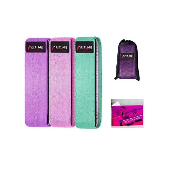 FIT-ME-Resistance-bands-set-women-Pack-of-3Non-Slip-Fitness-accessories-Home-Gym-Workout-for-Legs-Abdomen-Butt-with-3-Resistance-Levels-Perfect-for-SquatsGlute-BridgeLungesPilates-and-Yoga FIT-ME Resistance bands, set women (Pack of 3),Non Slip Fitness accessories, Home Gym Workout for Legs Abdomen & Butt…