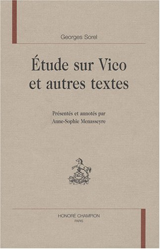 Étude sur Vico et autres textes