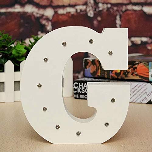 CSKB Decorative Light Up Letters,Wooden DIY LED Alphabet Letter Night Light Lamp Sign,Marquee LED Letter Lights Sign for Home Bar Festival Party Wedding Decoration