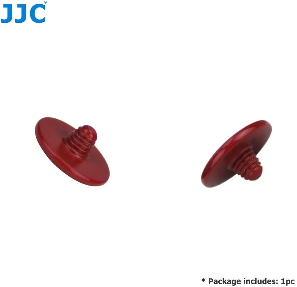 JJC Brass Soft Release Button Convex Surface Dark Red Compatible with Leica Q3, Q3 43 - Image 3