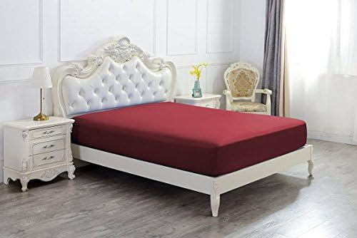 Lavish Linens 600 Thread Count 100% Egyptian Cotton 1 PC Fitted Sheet Only 21 Inch Deep Pocket Solid Ivory Twin Size By
