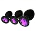 3 Pcs 3 Size Silicone Jeweled Anal Butt Plugs Anal Trainer Toys Hmxpls Sex Love Games Personal Massager for Women Men Couples Lover