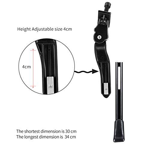 BESTCAN Bicycle Kickstand,Adjustable Aluminum Alloy Bike Kickstand for 22“24”26“28“Mountain Bike/Road Bicycle/BMX/MTB/City Commuter Bike/Kids Bike/Sports Bike/Adult Bike