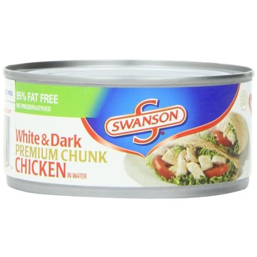 Swanson White & Dark Premium Chunk Chicken, 9.75 Ounce Cans (Pack of 12) image