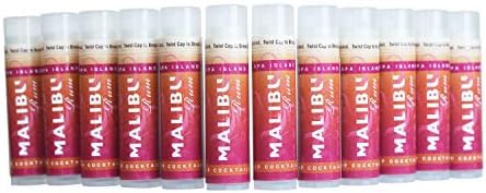 Spa Island SPF15 Sun Protection Malibu Pomegranate Lip Balm - 18 Pack